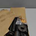 MUZIK 4 Pack Industrial Pipe Table Leg Set, Iron Base Legs for Coffee & End Tables, Desks, Nightstand, Furniture Legs - Custom Vintage Tables Decorations(28  1 inch)