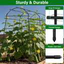 Garden Arch Trellis for Climbing Plants, Adjustable Tunnel Trellis 7.4FT Tall & 5.7 FT Depth, Metal Plant Support Garden Trellis Arch for Outdoor Climbing Vine,Vegetable, Fruit, Flower