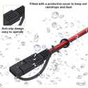 SAE to DC Power Cable 14AWG SAE Plug to DC 5.5x2.1mm Male Adapter Cable, with SAE Polarity Reverse Adapter 10 Pcs DC Adapter, for Solar Battery Panel Automotive RV(2ft,2pack)