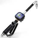 Air Operated Oil Control Valve Digital Meter Pneumatic Fuel Dispensing Nozzle Heavy Duty Oil Transfer Gun Controller 1/2BSP 70Bar 50GPM