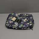 PAVILIA Hanging Toiletry Bag Travel Bag Women Men, Foldable Cosmetic Organizer, Roll up Makeup Bag, Water Resistant Accessories Toiletries, Large Travel Essentials Kit (Grey Floral)
