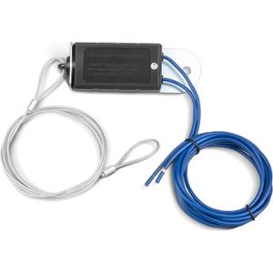 Oyviny Trailer Breakaway Switch 4 FT Breakaway Trailer Cable Electric Brake Switch for RV Towing Trailer, Switch Braided Steel Lanyard W/Nylon Pin Break Away Switch