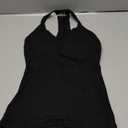 Danysu V Neck Racer Back Tank Top for Women Padded Ribbed Long Tank Fitted Basic Cami Tops S