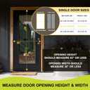 Iduontis Magnetic Screen Door - Fits Door Opening 36 x 82 in, Actual Screen Size 38"x83", Hands Free Mesh Partition,Heavy Duty Curtain Keeps Bugs Out, Frame Hook & Loop, Pet and Kid Friendly