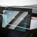 Tempered Glass Screen Protector for Tesla Model X/S 15" Center Control Touchscreen High Definition Touch Screen Protector 9H fit Tesla Model S Model X Accessories (Front, HD)