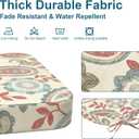 DYTXIII Outdoor Chair Cushions Set of 4, 19"x19"x2.5" Water Repellent & Fade Resistant Patio Dining Seat Cushions with Tie Straps, Indoor Outdoor Chair Pads for Patio Furniture -Paisley Vintage