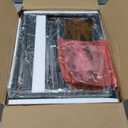 Huuger Night Stand with 2 Drawers, Bed Side Table with Open Shelf, Wooden Top, Nightstand for Bedroom, End Table for Small Space, Fabric Drawer, Rustic Brown