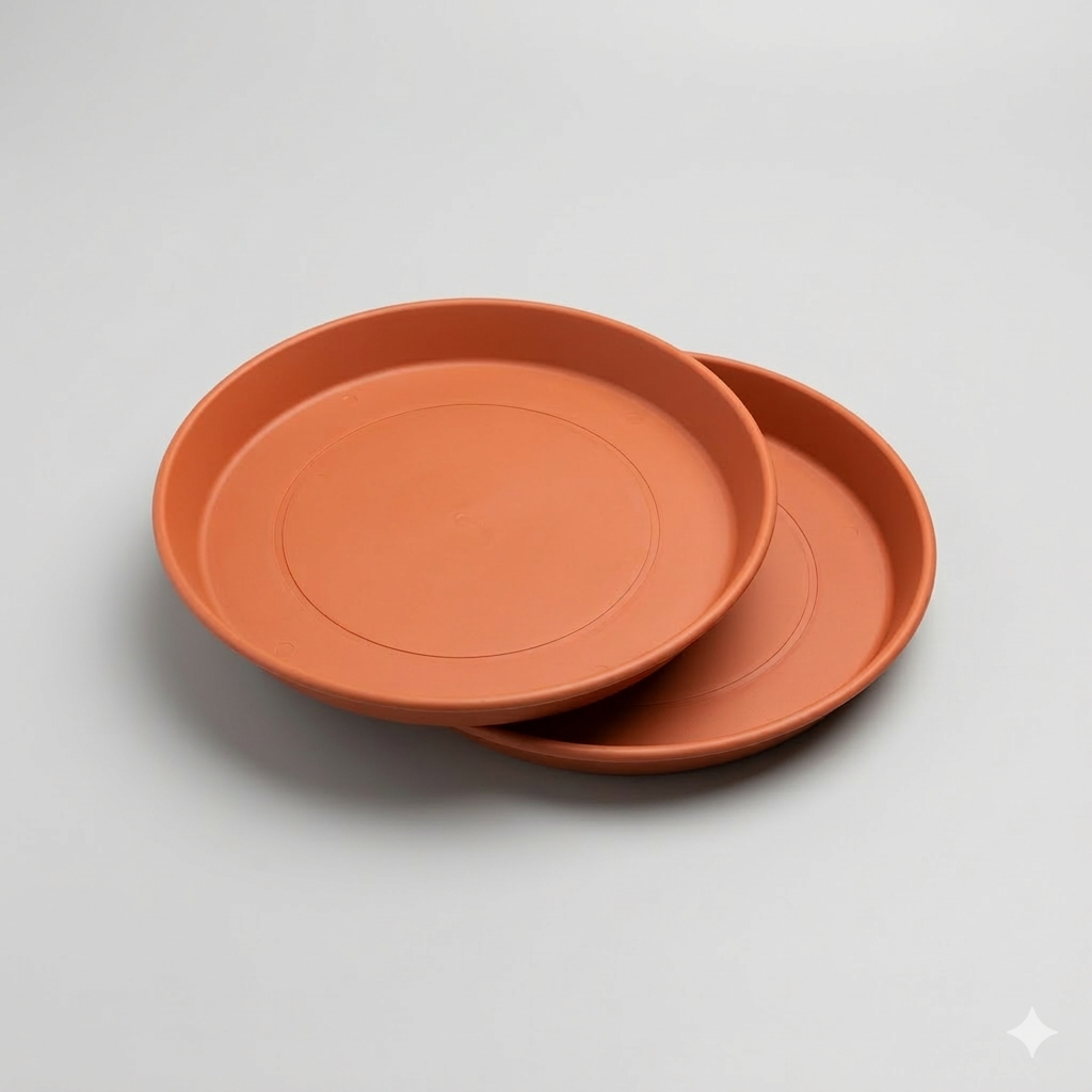 15 Inch Plant Saucer,  Plant Plates to Catch Water, Pebble Tray for Plant Humidity, Flower Pot Saucers for Indoor and Outdoor Garden(2PCS)