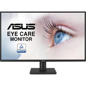 ASUS 27 1440P Eye Care Monitor (VA27AQ) - IPS, QHD (2560 x 1440), 99% sRGB, Frameless, HDMI, DisplayPort, VGA, 1ms, Speakers,Low Blue Light, Flicker Free, VESA Wall Mountable
