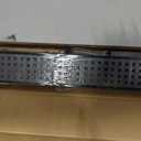 18-Inch Linear Shower Drain Offset Outlet, Matte Black Shower Floor Drain