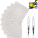 2 x NICENEEDED 10 Sheets Foam Texture Paper 4" x 4", Square Foam Texture Blank Painting Paper, Coloring Puffy Texture Paper