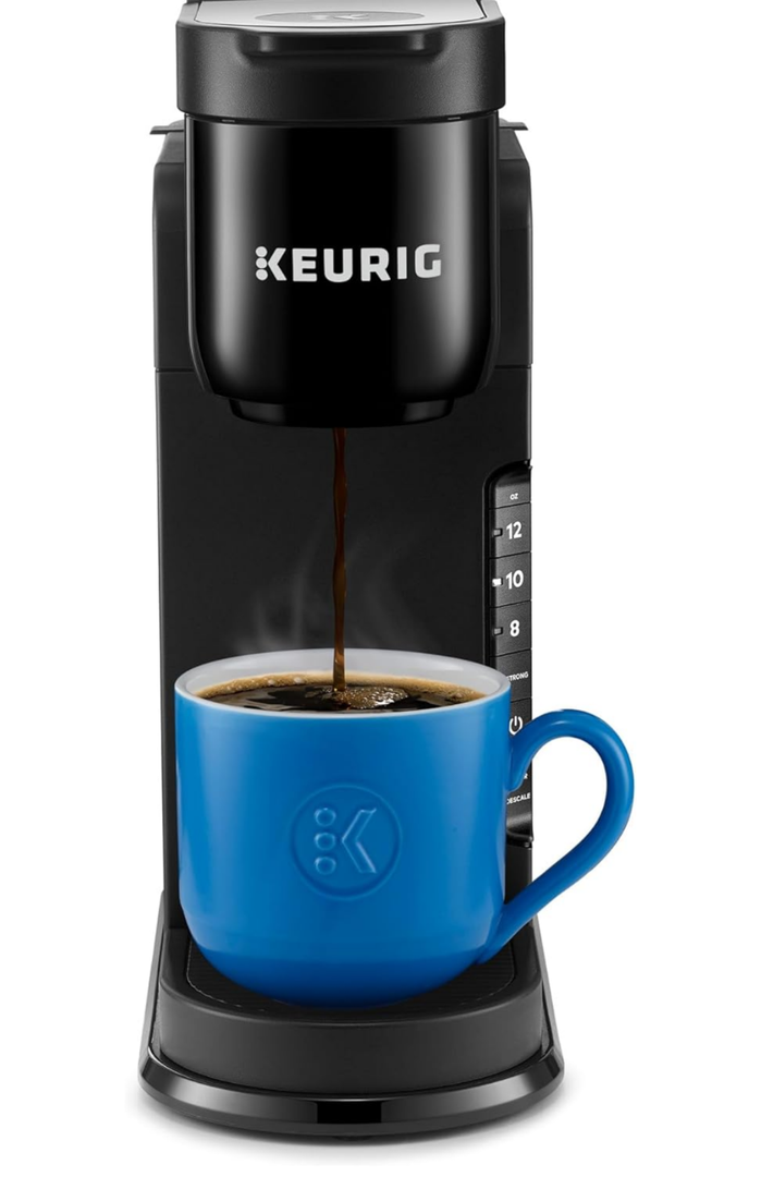 Keurig K-Express Single Serve K-Cup Pod Coffee Maker, 3 Brew Sizes, Strong Button Feature, 42oz Removable Reservoir, Black