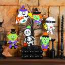 Yexiya 36 Pack DIY Your Own Halloween Characters Halloween Crafts Skeletons Ghosts Vampires Witches Paper Cuttings for Party Favors Ornaments Decoration Arts and Crafts Classroom Activities