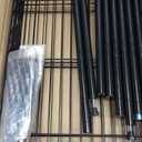 Amazon Basics 3-Shelf Adjustable Heavy Duty Steel Wire Rack Storage Shelving Organizer for Kitchen, Garage, 23.2" L x 13.4" W x 30" H, Black