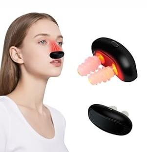 AHHALFFY Red Light Therapy Device for Nose, Red Light Nose Therapy for No More Colds, Nasal Soothing Device, Portable Treatment for Sinus Relief, Non Invasive Home Use