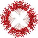 Kisflower 30 PCS Christmas Artificial Red Berry Stems Fake Holly Berry Pick for Christmas Tree Decorations DIY Crafts Xmas Ornaments Wedding Holiday Home Decor