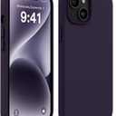 AOTESIER Compatible with iPhone 14 Case, Full Body Food-Grade Silicone Wear-Resistant, Anti-Drop Protection with Soft Anti-Scratch Microfiber Lining Phone Case for iPhone 14, 6.1 inch, Elderberry