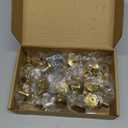 Ravinte 30 Pack Solid Knobs Kitchen Cabinet Round Pulls Dresser Handles Gold Cupboard Hardware Brushed Brass Door Drawer Knobs