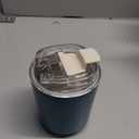 Puraville 2 Pack Insulated Tumblers with Lid, 10 oz Travel Coffee Mug Stainless Steel Vacuum Cup, Leak Proof Double Walled Coffee Tumbler for Iced and Hot Drinks, Peacock Blue and Cream