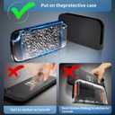 HEYSTOP Switch 2 Case for Nintendo Switch 2 Accessories(2025), Protective Case with Screen Protector, Switch 2 Transparent Cover with Protective Film and Grip Cover,AntiScratch and Shock Absorption