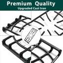 316551802 Burner Grates Stove Replacement Parts for Frigidaire Gas Stove Grates Gallery 5 Burner Cast Iron Stovetop Surface Burner Center Grate 18.9 x 9.4 PLGFMZ98GC 3165518 Oven Grates 1 Pcs