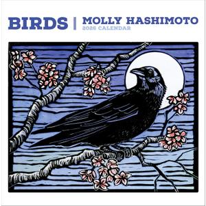Wall Calendar 2026, Molly Hashimoto: Birds Art, 12 Months, Large Grid Design Featuring 12 Artworks