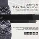 EXPAWLORER Dog Socks to Prevent Licking Paws,Dog Shoes for Hot Pavement,4 Pcs Double Sided Anti Slip Dog Socks with Grippers,Dog Booties for Small Medium Large Senior Dogs,British Style,Black L