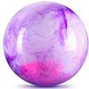 Deekin 15 Inch Marbleized Bouncy Balls Large Inflatable Rubber Sensory Ball for Playground Outdoor Water(15 Inches Purple)