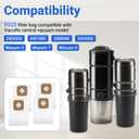 9520 Central Vacuum Bags Compatible with Vacuflo DB5000 DB7000 DB8000 DB9000 Maxum 5 7 9 Central Vacuum System - Replaceable Filter Bags Fits 6 Gallon Capacity (4 Pack)