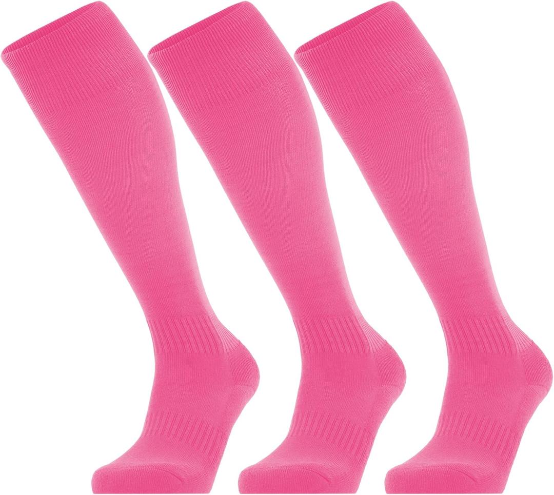 GRAPMKTG 3 Pack Softball Soccer Socks Baseball Football Socks for Youth Men and Women