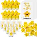 50 Sets Inspirational Gifts Motivational Star Shaped Erasers You're a Star Erasers Emotional Cards for Party Office Exchange Gifts