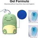 Toilet Bowl Cleaners Automatic Toilet Cleaner for Inside the Bowl Bathroom Toilet Tank Cleaner Dinosaur Shape Design Household with Rope Toulet Cleaning Supplies - Green Jasmine