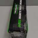 Magnetic Socket Organizer Set, 6-piece 1/4", 3/8", 1/2" SAE & Metric Sockets Holder, Drive Socket Trays, Storage Tool Box, Holding 143 Slots, Soft Rubber Covering Black Green Tools