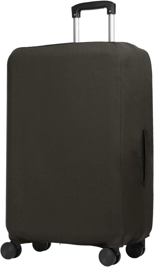 PATIKIL Luggage Cover, Suitcases Covers Elastic Carry on Protector Washable Scratch-Resistant Fits 22-24 Inch Luggage for Travel Business Trips, Dark Brown