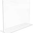 Staples Sign Holder, 11" x 8.5", Clear Plastic (ST16646)