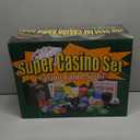 Super Casino Game Set: 6 Deck Shuffler+360pcs Chips+8 Poker Cards+Card Shoe+Chip Rake+Felt+Accessories, Blackjack Set & Texas Holdem Complete Kit, Poker Night Kit for Casino Party Gift