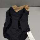 Women's Ballet Leotard, Dance Performance Costume - Elastic Mesh Fabric With Quilting, Elegant Stand-Up Collar. (Large, Black)