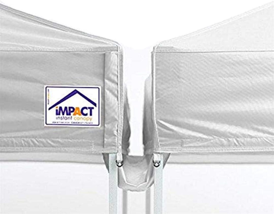 Impact Canopy 20-Foot Canopy Tent Rain Gutter, White