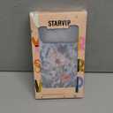 STARVIP for iPhone 17 Pro Max Case Cute - Wireless Charging Compatible - Dual-Layer Hard Shell + Silicone Cover - Aesthetic Protective Phone Case for Women - Marble Pressed Flowers