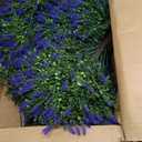 Yangrass 4Pack Fake Lavender Topiary Ball with Boxwood Leave & Ground Spike