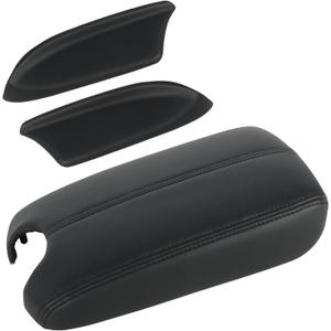 Compatible with 2008 2009 2010 2011 2012 Honda Accord Sedan Center Console Armrest Cover & Front Door Panels Replacement Black