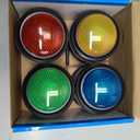 8-Pack Buzzers for Trivia Games, Answer Buzzers for Classroom, Family Feud Jeopardy Buzzer, Game Buzzers with Lights and Sound for Classroom