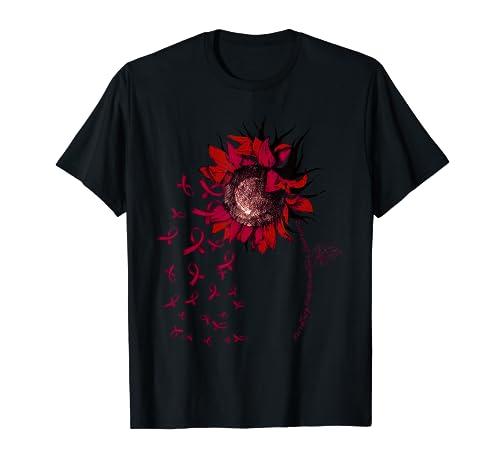 HEREDITARY HEMOCHROMATOSIS Awareness Sunflower Ribbon T-Shirt L