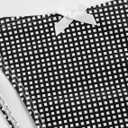 ZAFUL Women's Sexy Triangle Thong Bikini Set 2025 Plaids Print Two Piece Swimsuit Brazillian Cute String Bathing Suit (Black, M)