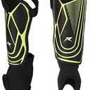Soccer Football Shin Guards with Ankle Protection, Super Protective Flexible Low-Profile Adult,Youth, Junior Medium