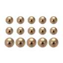 uxcell 5/8-inch, 1/2-inch Precision Solid Brass Bearing Balls 15pcs
