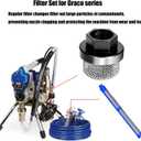 Airless Paint Sprayer Filter Kit, Suction Tube & Spray Gun Filters, Replacement 246385 287032, 60 Mesh, 12 Pcs Compatible with Most Airless Paint Sprayers Ultra Max II LineLazer Series