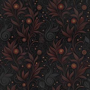 Boho Wallpaper Peel and Stick Dark Wallpaper Removable Vintage Plants Contact Paper Vinyl Textured Wall Paper Boho Waterproof Shelf Paper for Bedroom Bathroom 17.3"x480"