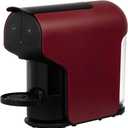 Delta Q Quick Espresso Capsule Machine  Compact Size  Works ONLY with Delta Q Pods (Red)