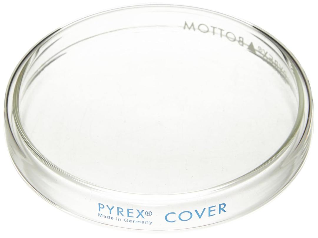 Pyrex 3160-101, 100x15mm Glass Petri Dish with Cover (Pack of 12)